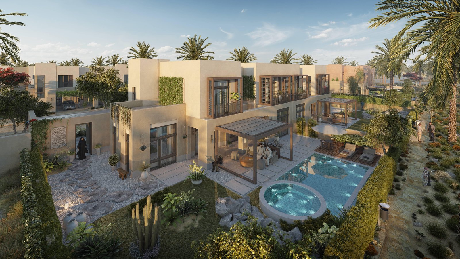 Private beach and coastal living at AlJurf Gardens